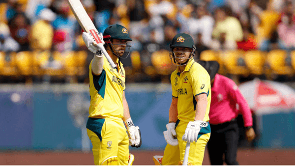 hammered-head-warner-blast-150-inside-15-overs-in-record-opening-stand-world-cup-2023.Click to read full article.