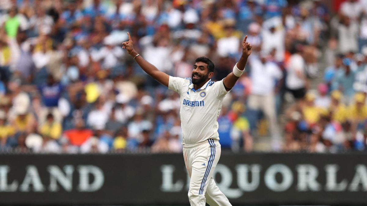 Jasprit Bumrah of India celebrates the wicket of Mitchell Marsh of Australia during day one of the Men's Fourth Test Match in the series between Australia and India at Melbourne Cricket Ground on December 26, 2024 in Melbourne, Australia