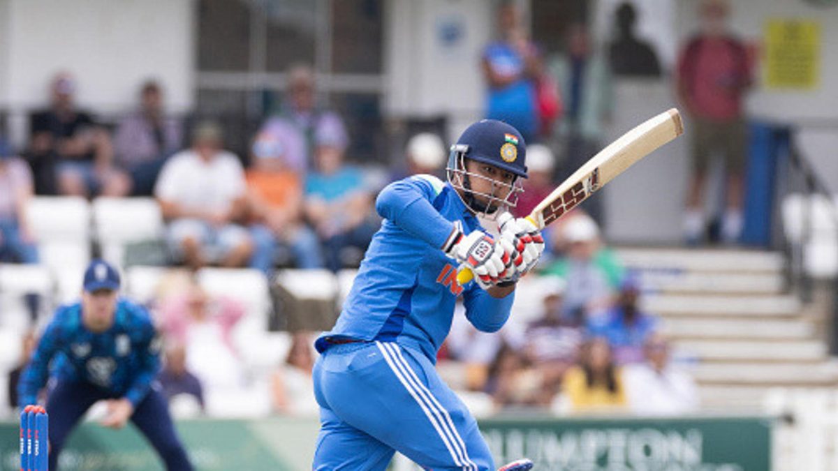 Vaibhav Suryavanshi of India U19 plays a shot during the Youth One Day Match between England U19 and India U19 at County Ground in Hove, England on June 25, 2025 in Hove, England