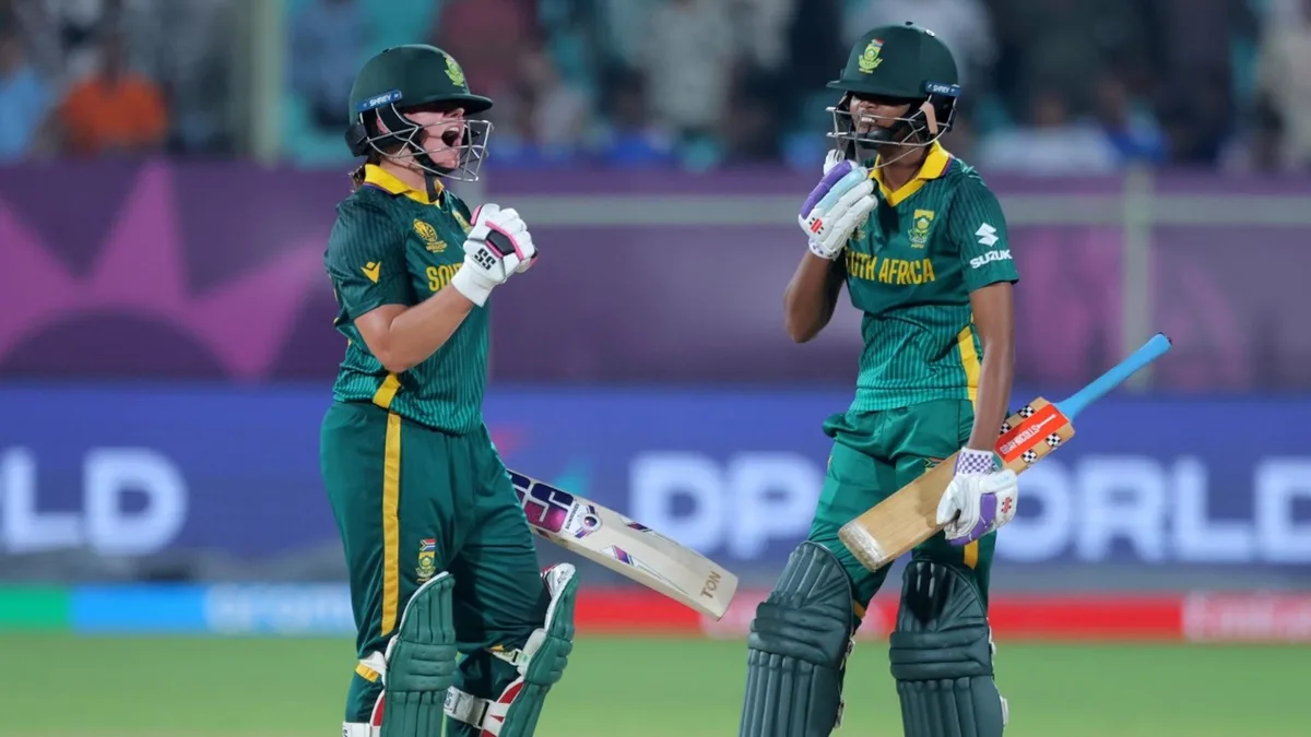Nadine de Klerk celebrates South Africa win