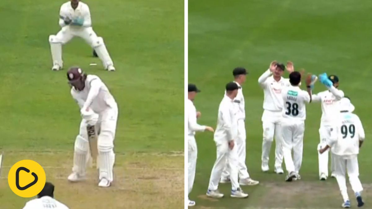 Abbas and Kishan celebrate after dismissing Kohler-Cadmore