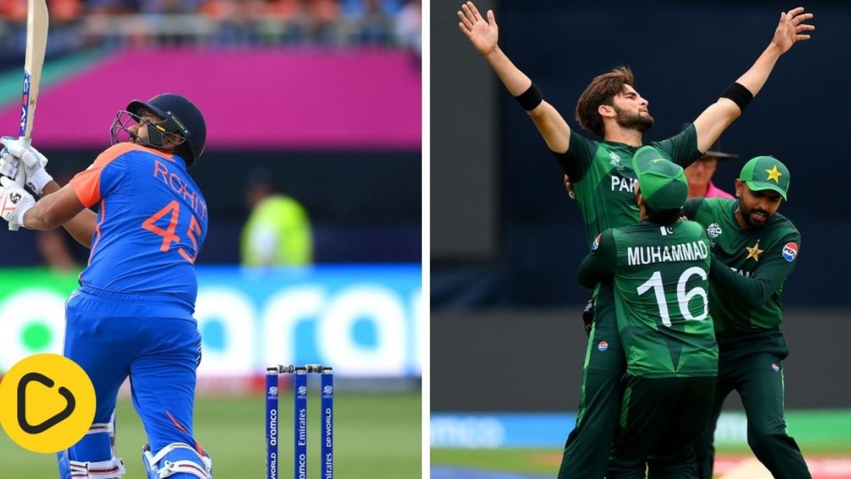 Rohit Sharma six vs Shaheen Afridi