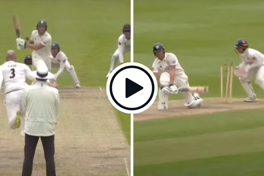 Watch: Ben Stokes falls reverse-sweeping part-timer to precipitate dramatic Durham collapse