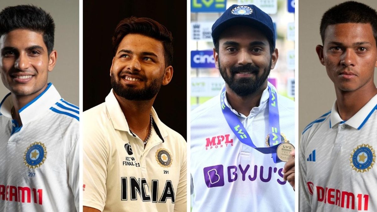 Shubman Gill, Rishabh Pant, KL Rahul and Yashasvi Jaiswal