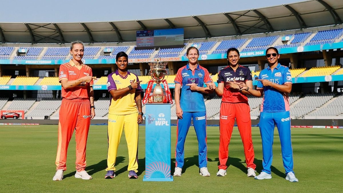 WPL captains pose before the start of the 2025 edition