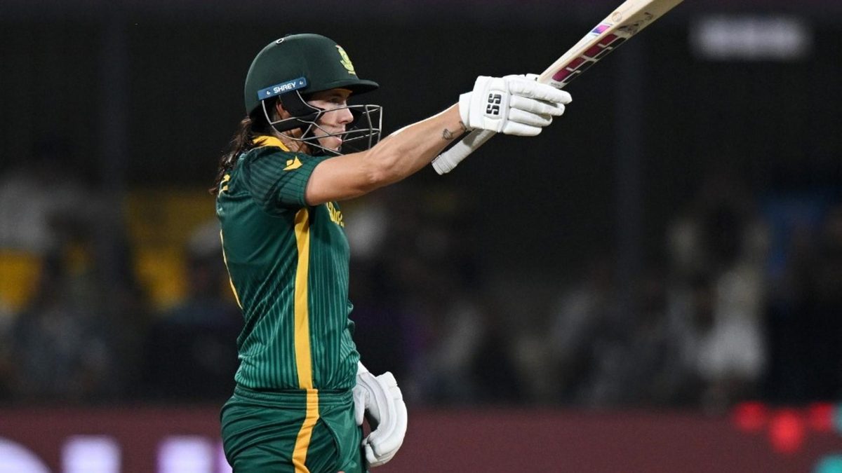 Who holds the record for the most ODI hundreds scored by a woman in a calendar year, after South Africa’s Tazmin Brits smashed her fifth century of 2025 during the Women’s World Cup match against New Zealand?