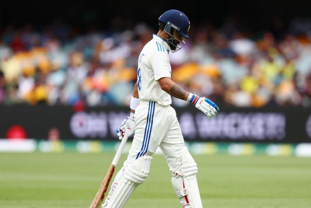 Virat Kohli's Test average falls to eight-year low after Brisbane first-innings failure