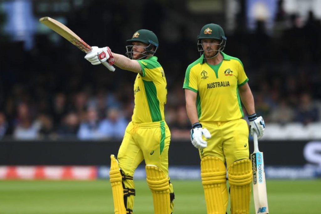 David Warner & Aaron Finch break World Cup opening partnership record