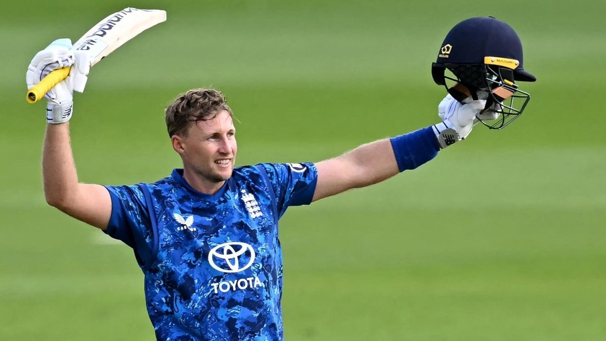 Joe Root celebrates match-winning ODI century in Cardiff