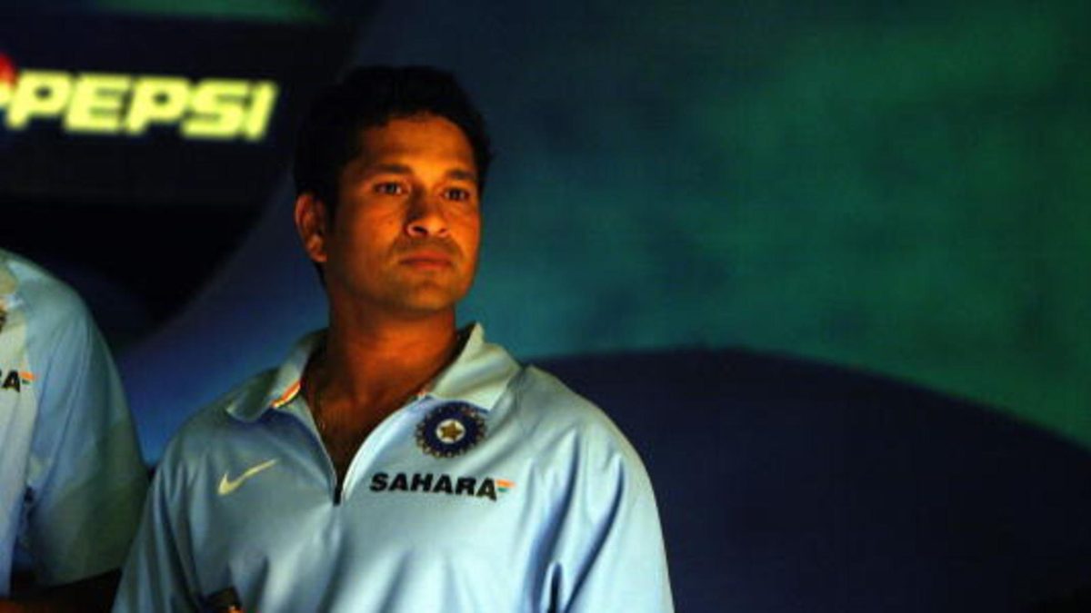 Sachin Tendulkar, India Cricket Player at the farewell from Pepsi Blue Billion Brigade for Indian Cricket Team before they leave for the world cup 2007 in Mumbai, Maharashtra, India