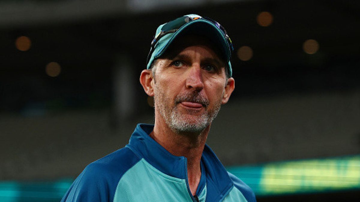 Pakistan head coach, Jason Gillespie reacts following game one of the Men's One Day International series between Australia and Pakistan at Melbourne Cricket Ground on November 04, 2024 in Melbourne, Australia