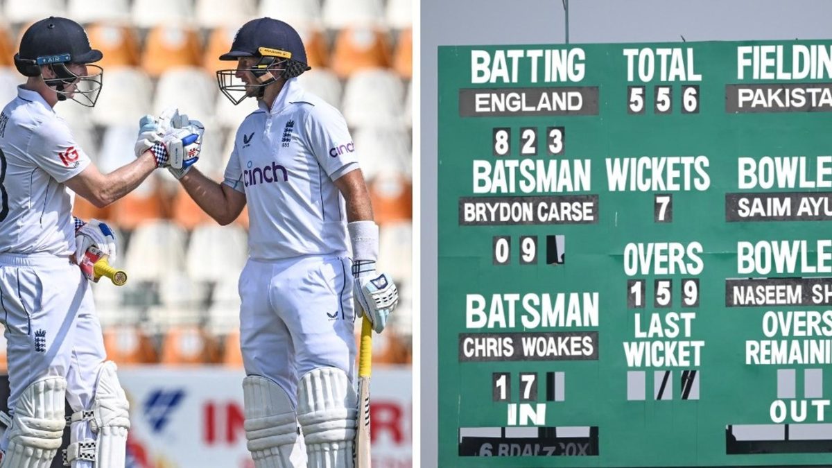 Harry Brook and Joe Root broke a number of records as England posted their highest Test score in Multan