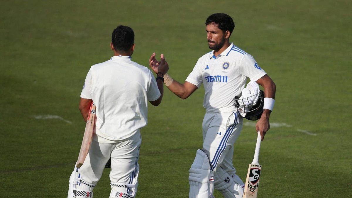 Karun Nair is congratulated on his double hundred for India A against England Lions