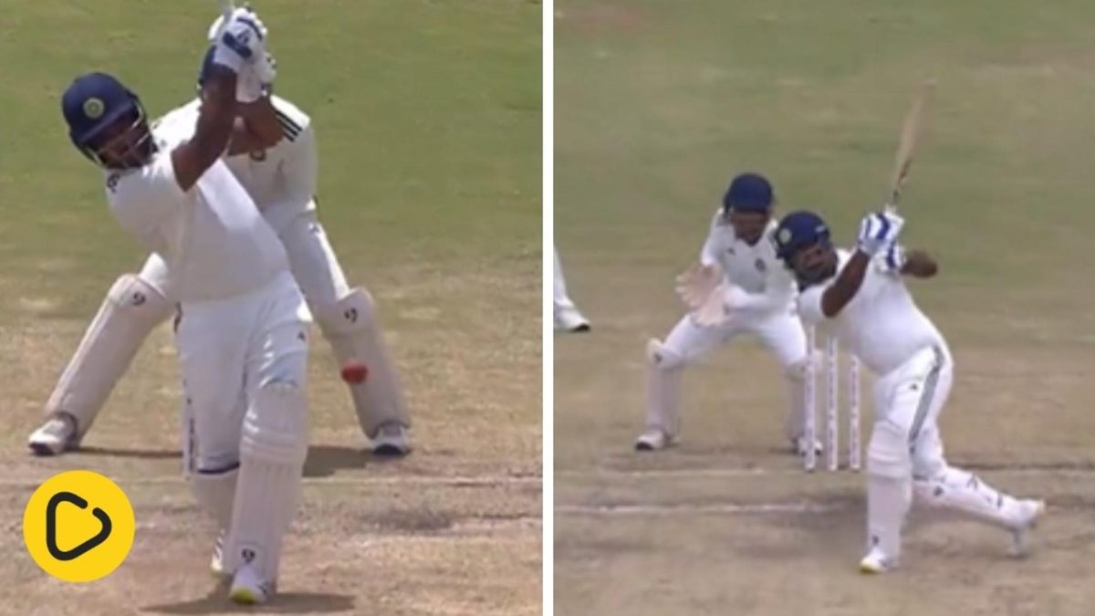 Sanju Samson, playing his first Duleep Trophy 2024 match, for India D against India A, played a quick cameo of 40 off 45 balls
