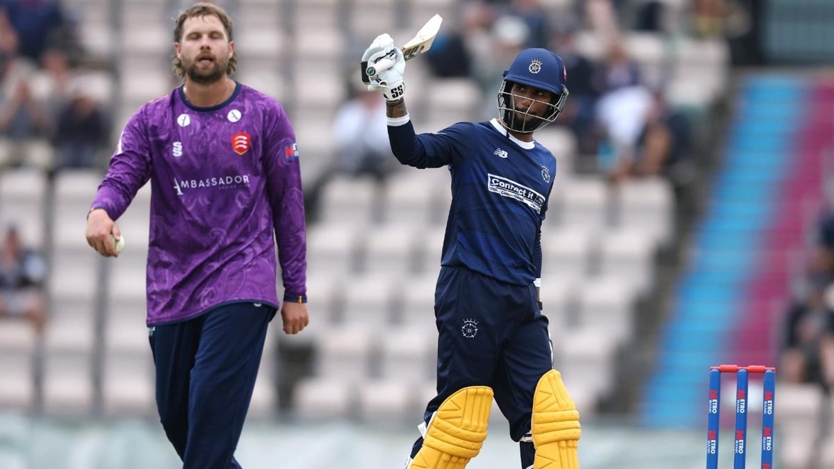 Tilak Varma celebrates one day cup half-century