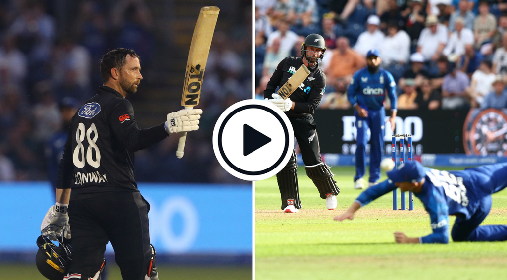 ENG vs NZ first ODI highlights: Mitchell, Conway centuries help New Zealand cruise past England