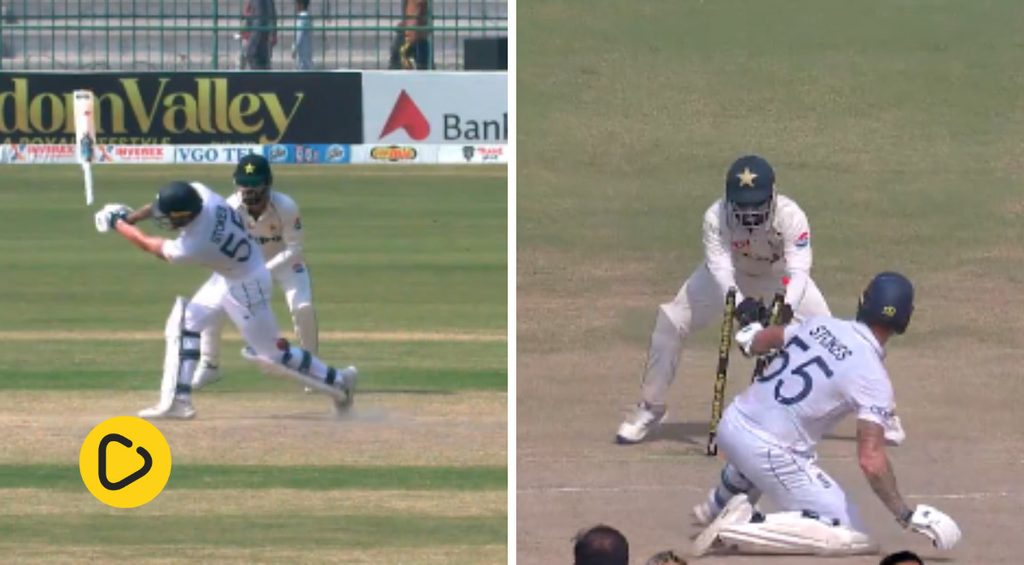 Watch: Ben Stokes sends bat flying to midwicket, gets stumped in comedy dismissal