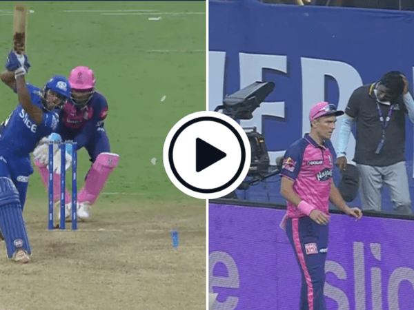 ipl-2022-watch-six-lands-on-ipl-cameramans-head-trent-boult-comes-to-his-aid.Click to read full article.