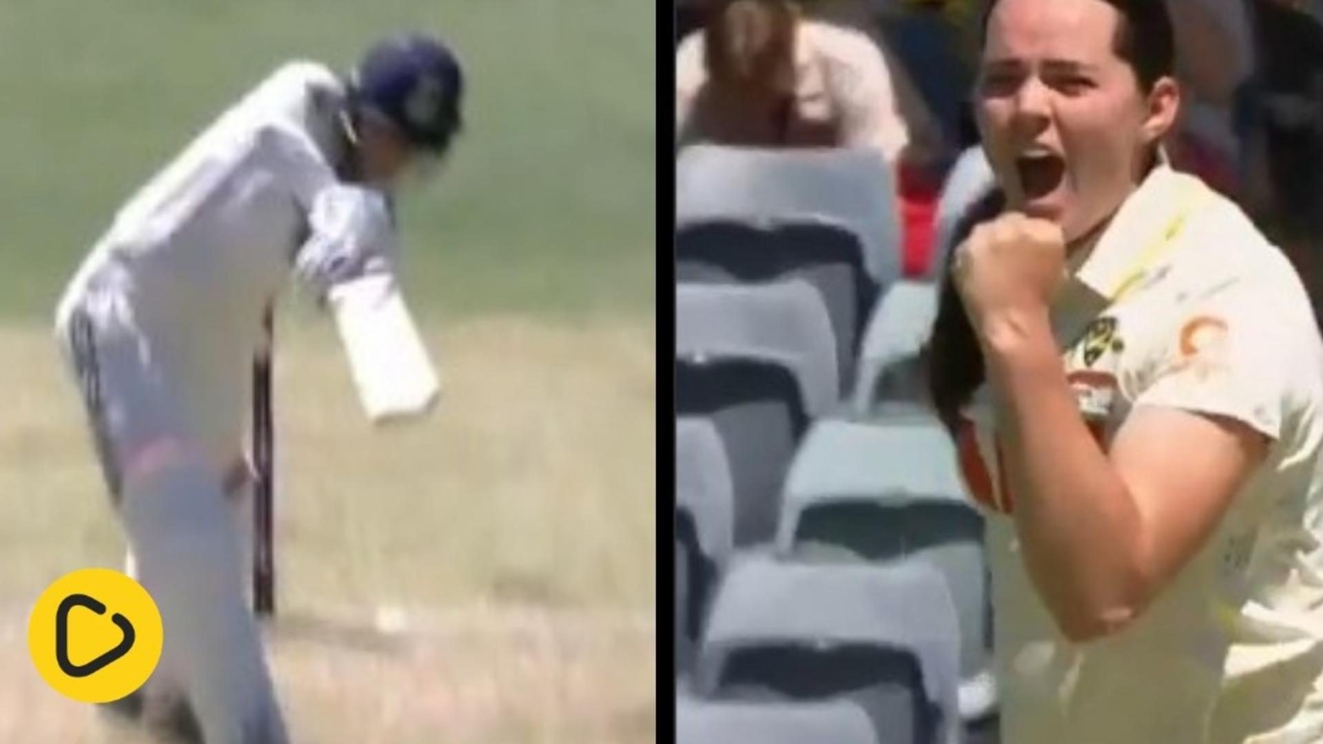 Teenage Australia Quick Lucy Hamilton Membersihkan Bintang Pembuka India Smriti Mandhana Dengan Cracking Inswinger Pada Tes Debut – Video