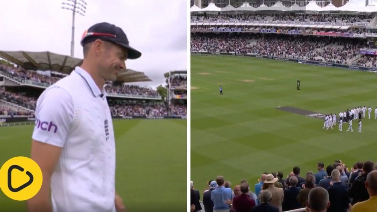 James Anderson standing ovation