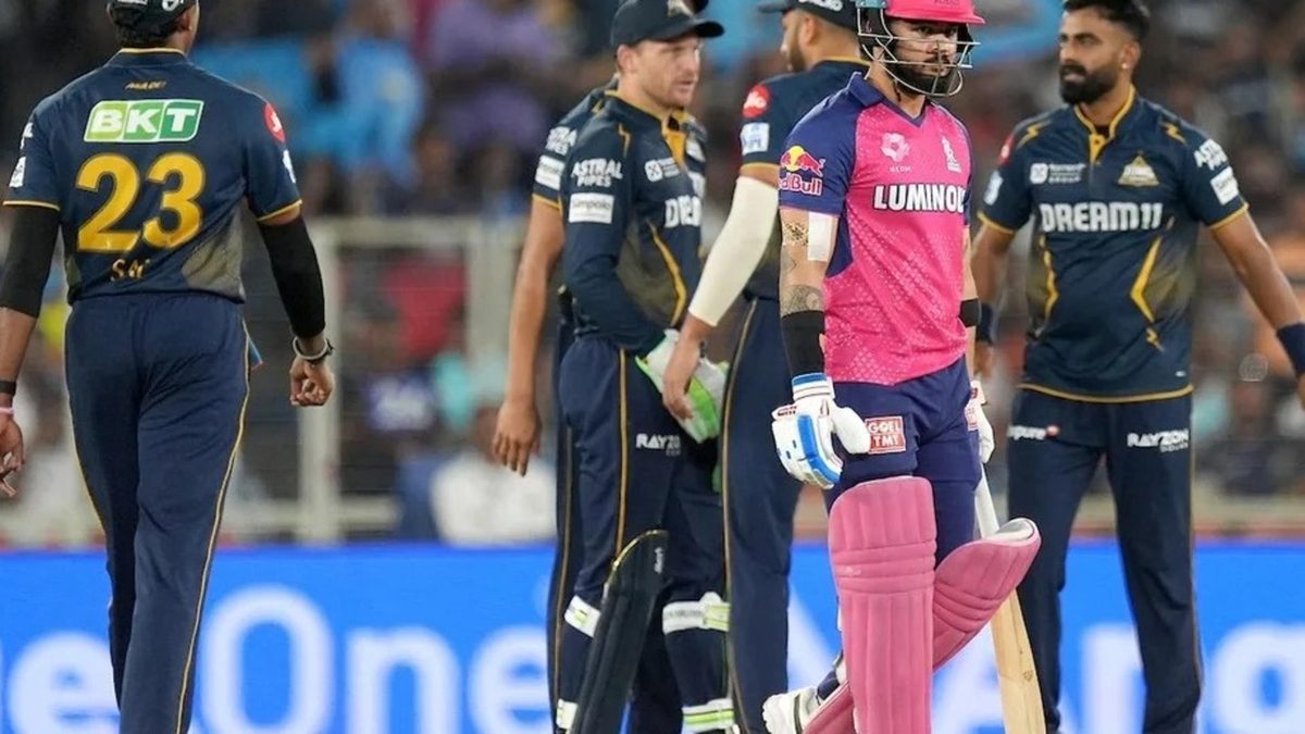 Riyan Parag dismissal after yesterday's GT vs RR match