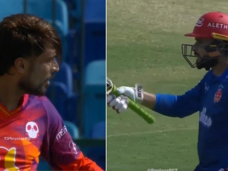 pakistan-all-rounder-faheem-ashraf-points-bat-former-quick-mohammad-amir-held-back-by-teammate-in-heated-argument-after-psl-dismissal-video.Click to read full article.