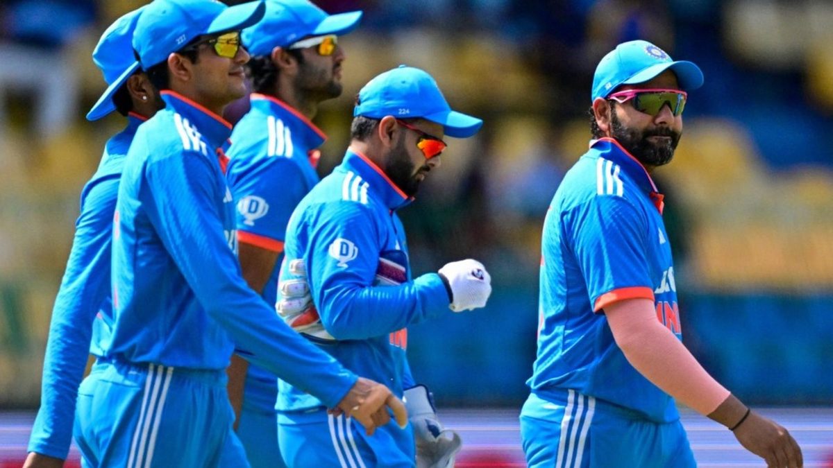 India players walk off during their match against Sri Lanka in the 2024 ODI series