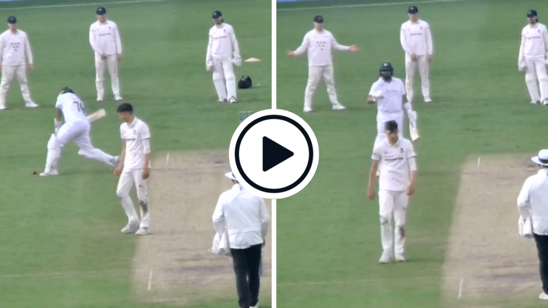 Watch: Azhar Ali smashes pea roller to the boundary, umpire rules dead ...
