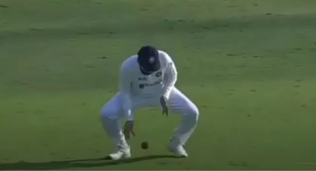 ‘Trying his best not to bat today’ – Watch Rohit drop an absolute sitter