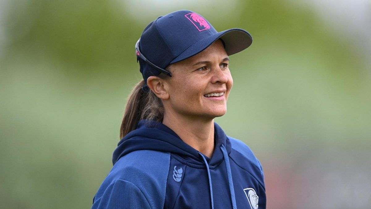 Suzie Bates in Durham kit during the 2025 women's T20 Blast