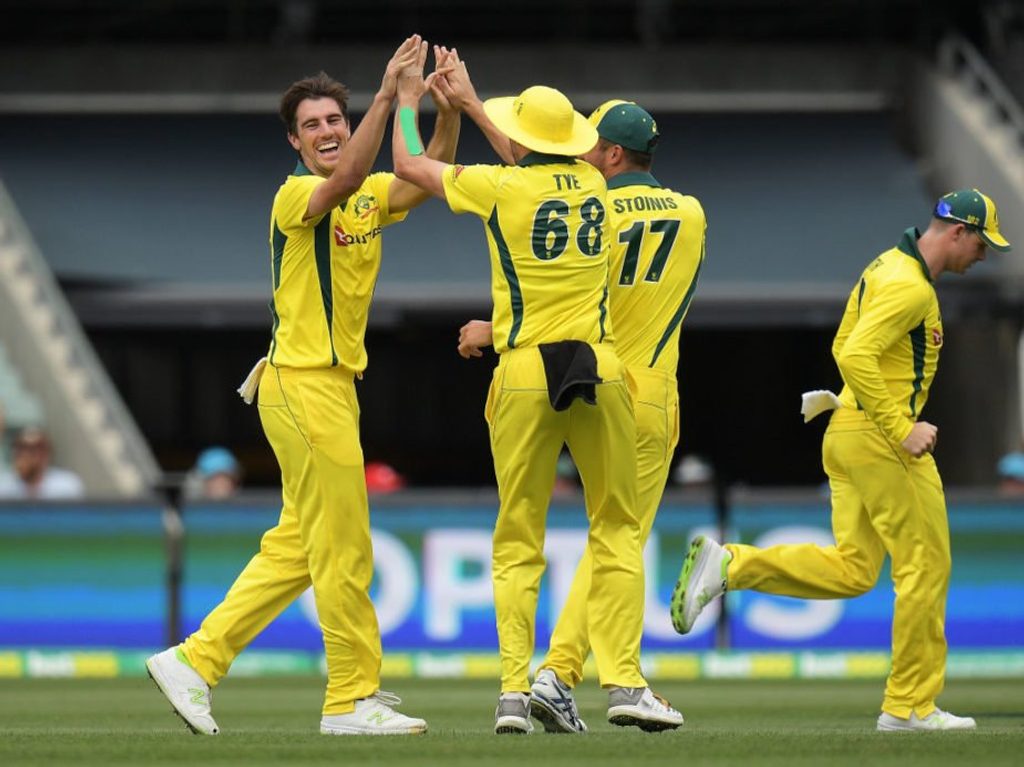Australia lose seven in chase of 197 to register first win