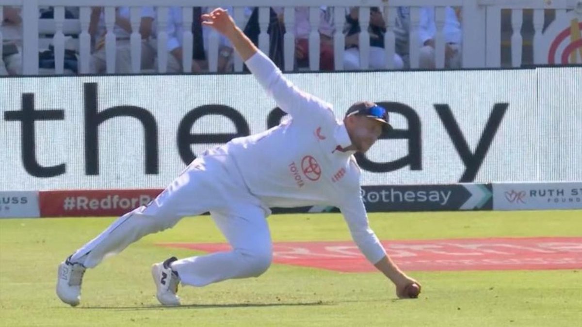 Joe Root has surpassed Rahul Dravid and now has the most catches in Test cricket among fielders.