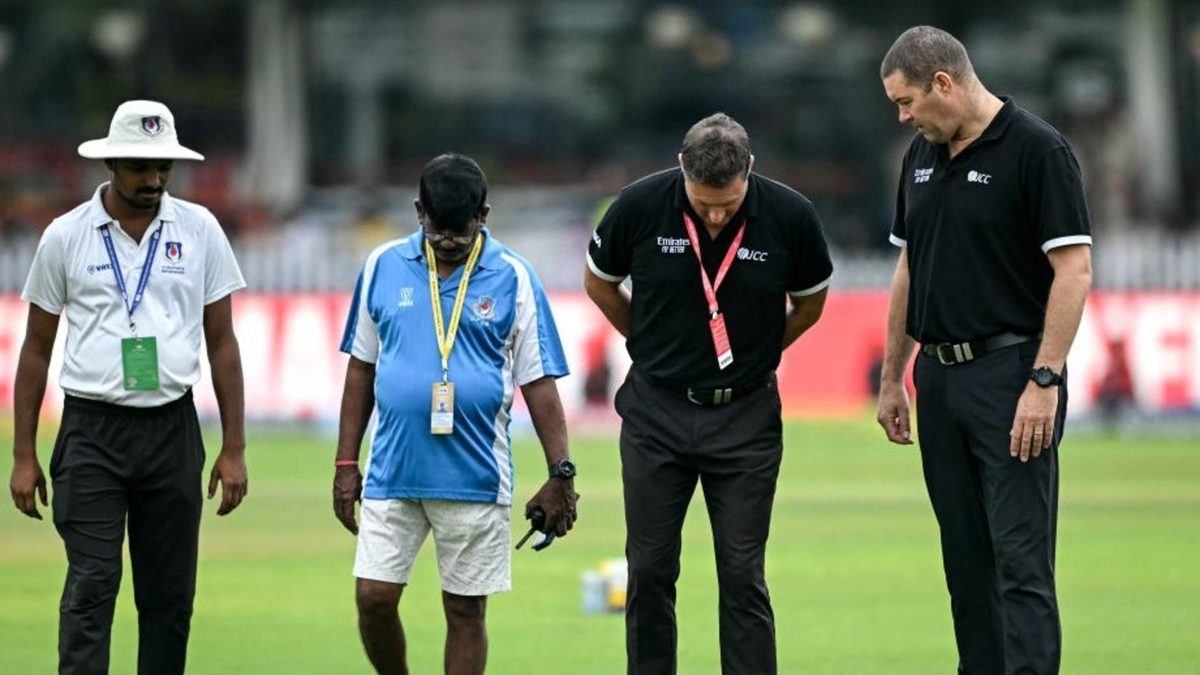 Day Three of India-Bangladesh Kanpur Test called off