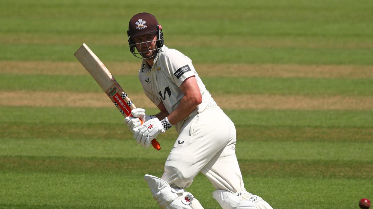 Dom Sibley of Surrey bats during day one of the Rothesay County Championship match between Surrey and Durham at The Kia Oval on June 29, 2025 in London, England