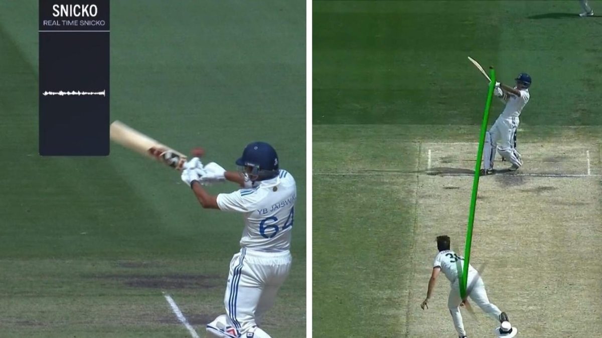 Yashasvi Jaiswal was dismissed despite the snicko not showing a deflection