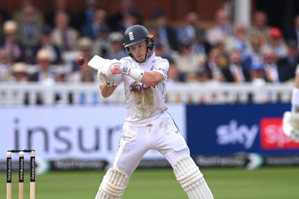 Ollie Pope upper-cuts to deep point to continue lean run as Test captain