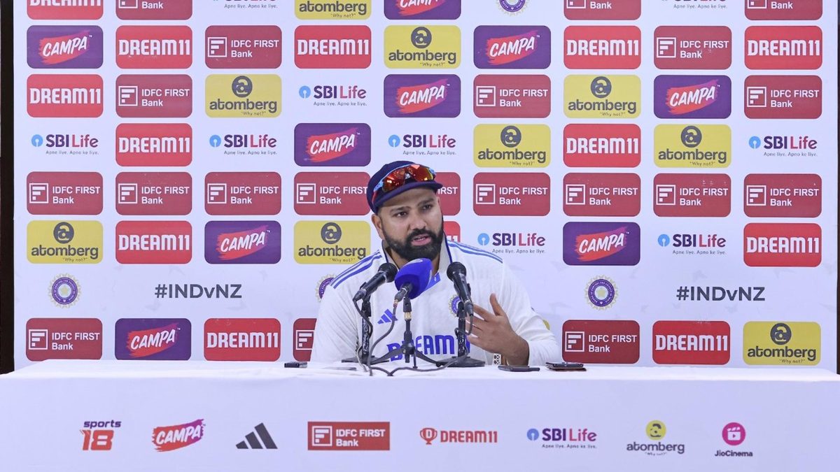Rohit Sharma admits he misread the pitch in press conference after day one of the first day of the first Test against New Zealand