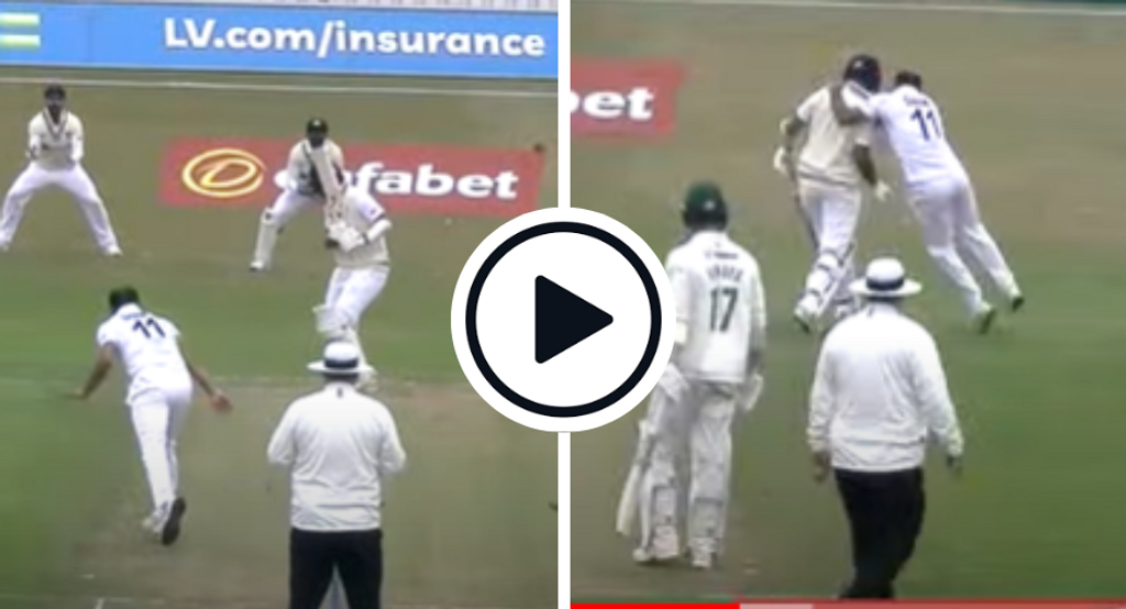 Watch: Mohammed Shami leaps on Cheteshwar Pujara’s back after bowling India team-mate for duck in warm-up game