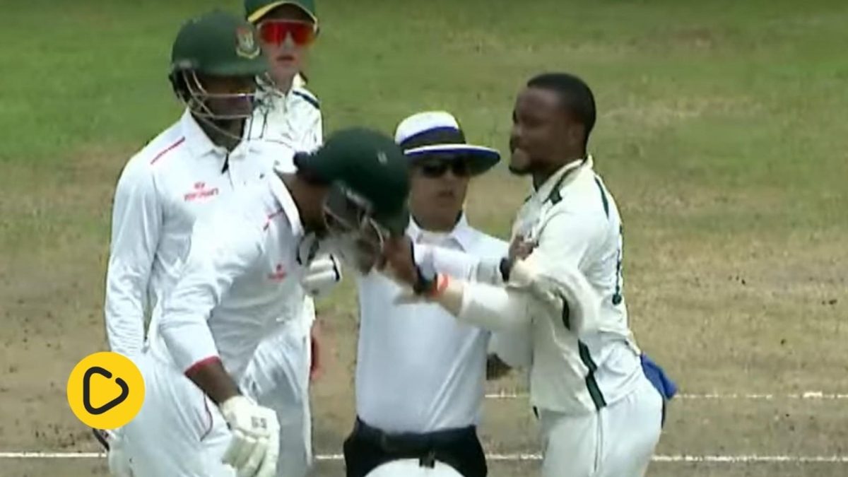 Watch: In an Emerging teams match between South Africa and Bangladesh on Wednesday (May 28), Tshepo Ntuli and Ripon Mondol were involved in an ugly on-field spat.