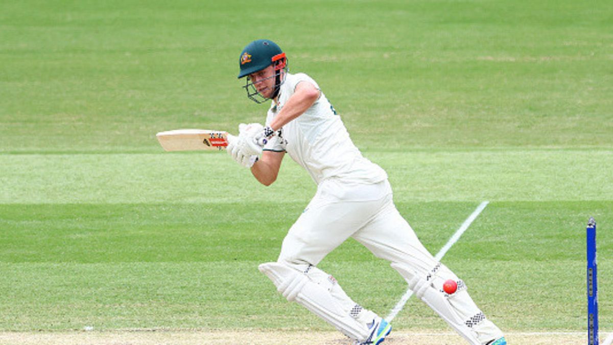 Cameron Green of Australia bats during day four of the Second Test match in the series between Australia and West Indies at The Gabba on January 28, 2024 in Brisbane, Australia