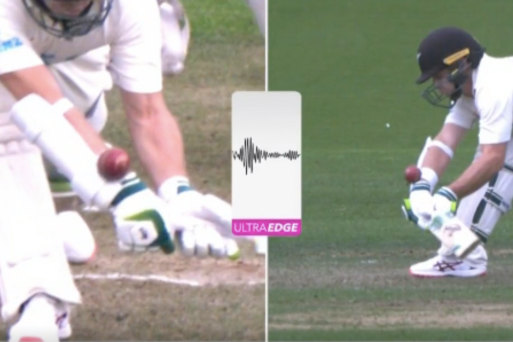 Glove or arm guard? Tom Latham left unimpressed after TV review of caught dismissal