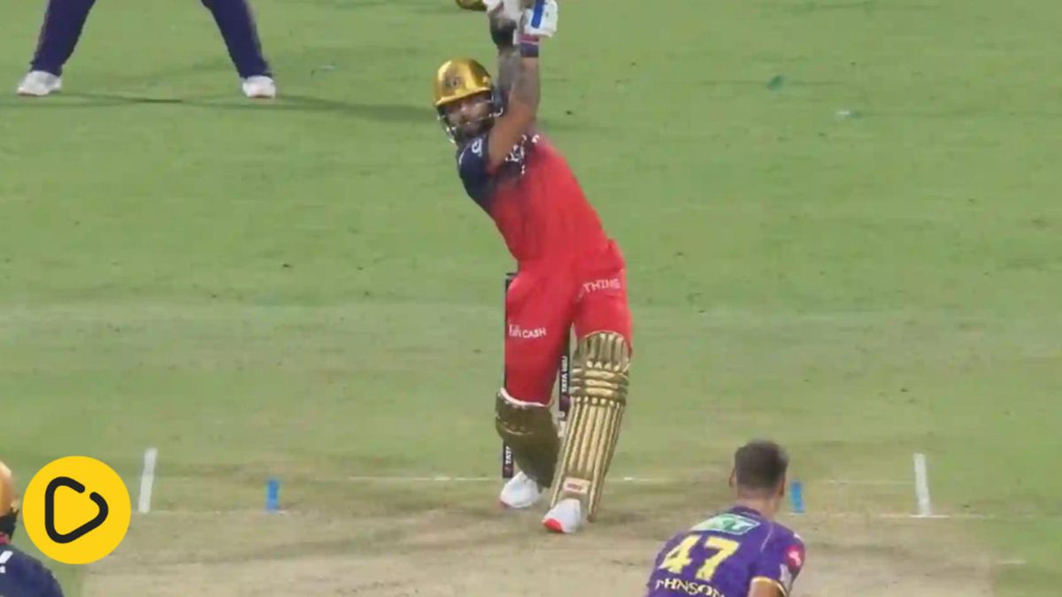 Watch: Virat Kohli smashed Australia pacer Spencer Johnson for back-to-back sixes during Royal Challengers Bengaluru’s run chase against Kolkata Knight Riders in the IPL 2025 opener at the Eden Gardens on Saturday (March 22)