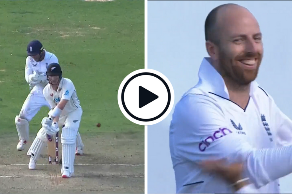 Watch: ‘He’s been dreaming of that’ – Jack Leach hits Will Young’s top of off with drifting, gripping beauty