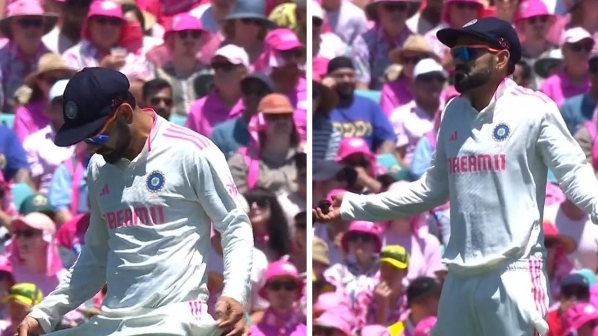 Kohli sandpaper gesture