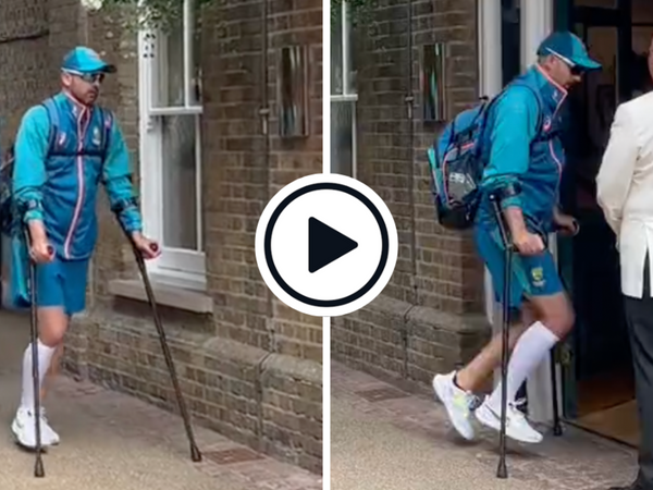 nathan-lyon-limps-injured-day-three-lords-injury-update-ashes-2023-crutches.Click to read full article.