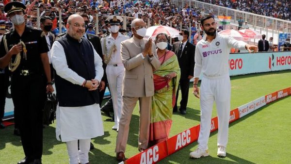 no-mask-touching-equipment-did-indian-minister-break-player-bio-bubble-in-pink-ball-test.Click to read full article.