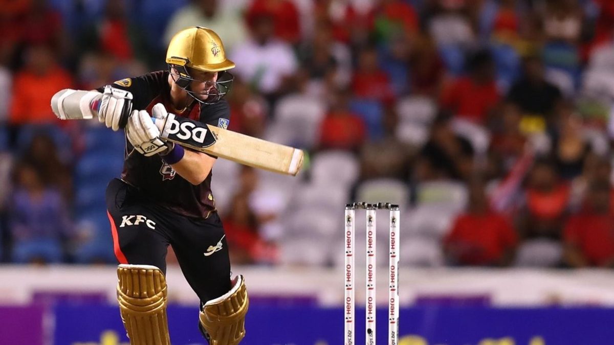 Colin Munro smashed a 57-ball 120 against St Kitts and Nevis Patriots, helping the Trinbago Knight Riders to 231-5, their third-highest total in the Caribbean Premier League.