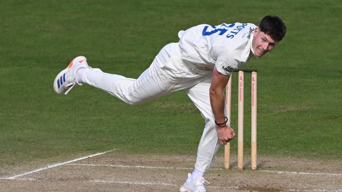 Matthew Potts, who took 9-68 for Durham v Lancashire in the County Championship on Thursday.