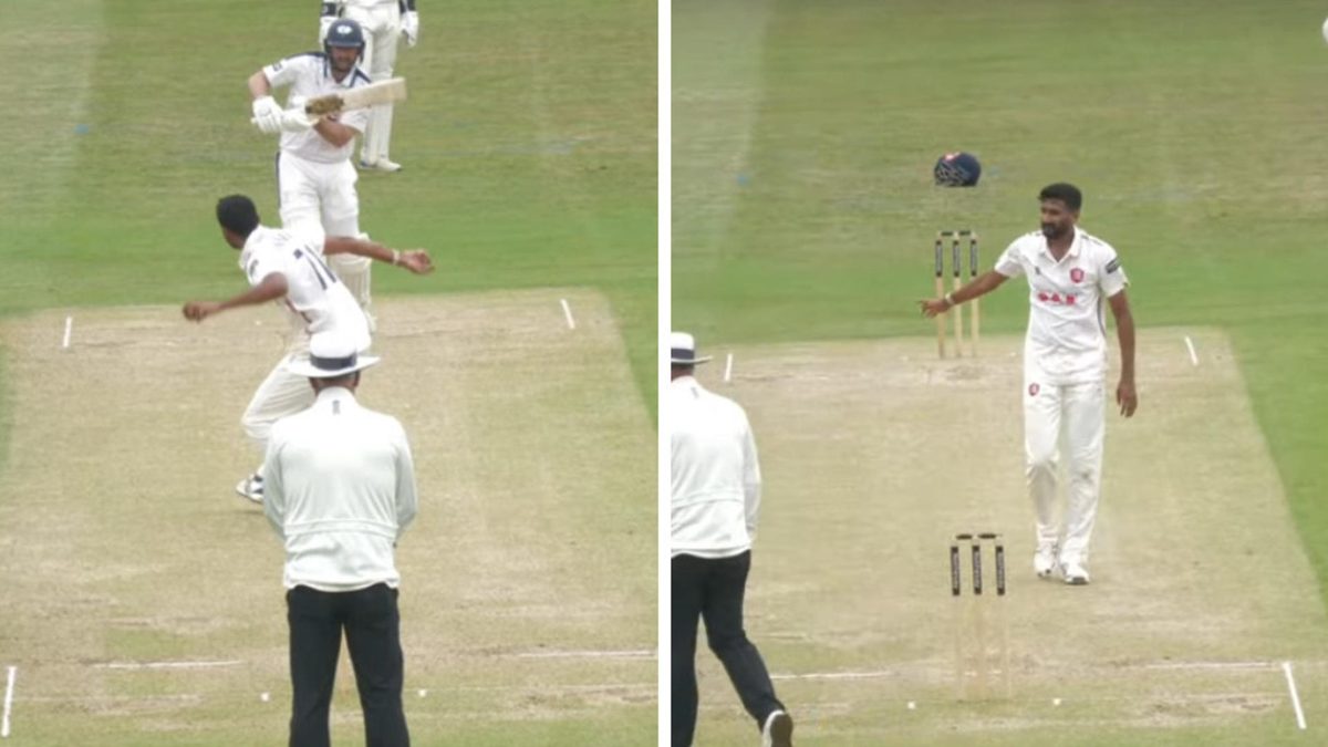 India fast bowler Khaleel Ahmed cost Essex five penalty runs after his throw struck Yorkshire batter Adam Lyth during Day 3 of their 2025 County Championship match at York