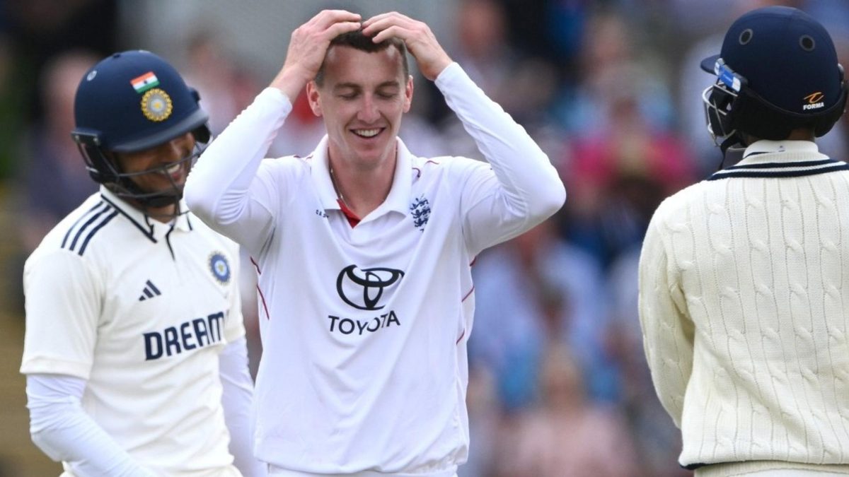 Brook and Gill had a playful banter on day four of Edgbaston Test
